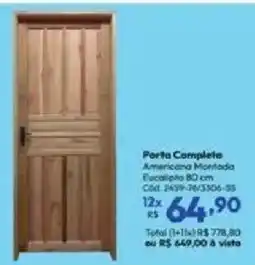 Lojas Becker Porta Completa Americana Montada oferta