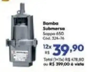 Lojas Becker Bomba Submersa Sappo 650 oferta