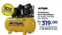 Lojas Becker Compressor de Ar Monofásico oferta