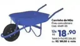 Lojas Becker Carrinho de Mão oferta