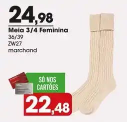 Zaffari Meia 3/4 Feminina oferta