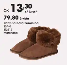 Zaffari Pantufa Bota Feminina oferta