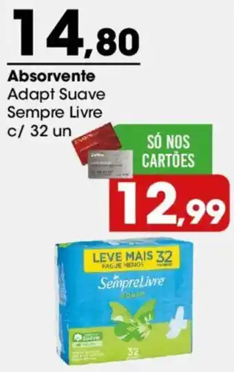 Zaffari Absorvente Adapt Suave Sempre Livre oferta