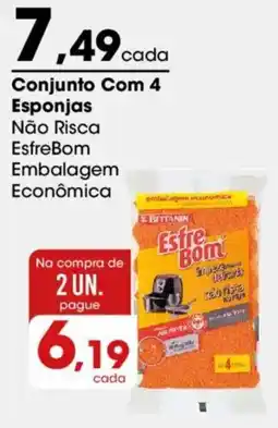 Zaffari Conjunto com 4 esponjas não risca esfre bom oferta