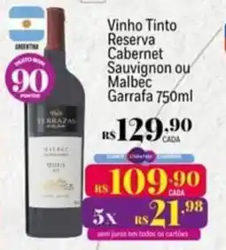 Muffato vinho tinto reserva cabernet sauvignon ou malbec oferta