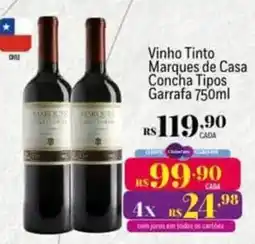 Muffato Vinho Tinto Marques de Casa Concha Tipos oferta