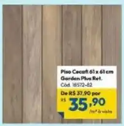 Lojas Becker Piso Cecraft 61 x 61 cm Garden Plus Ret. oferta