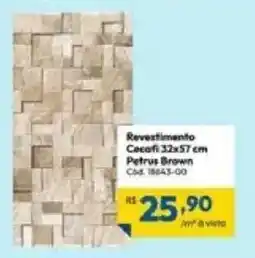 Lojas Becker Revestimento Cecafi Petrus Brown oferta
