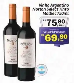 Comper Vinho Argentino Norton Select Tinto oferta
