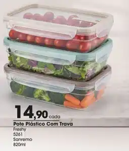 Zaffari Pote Plástico Com Trava oferta