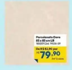 Lojas Becker Porcelanato Dora oferta