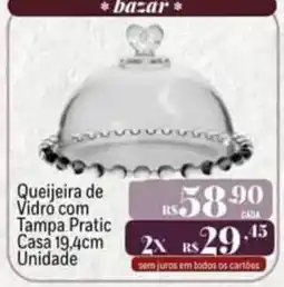 Muffato Queijeiira de Vidro com Tampa Pratic oferta