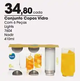 Zaffari Conjunto Copos Vidro oferta