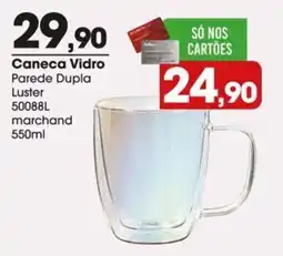 Zaffari Caneca Vidro Paredes Dupla Luster oferta