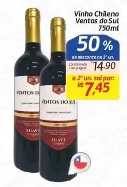 Comper Vinho Chileno Ventos do Sul oferta