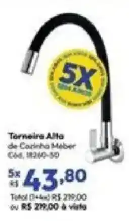 Lojas Becker Torneira Alta de Cozinha Meber oferta