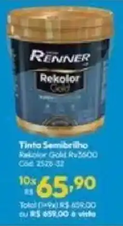 Lojas Becker Tinta semibrilho rekolor gold oferta