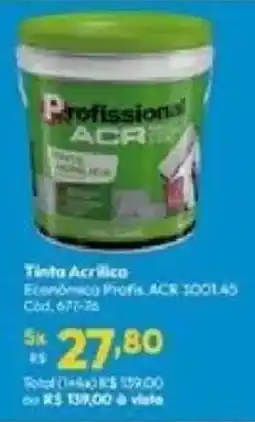 Lojas Becker Tinta Acrilica Economica Profis oferta