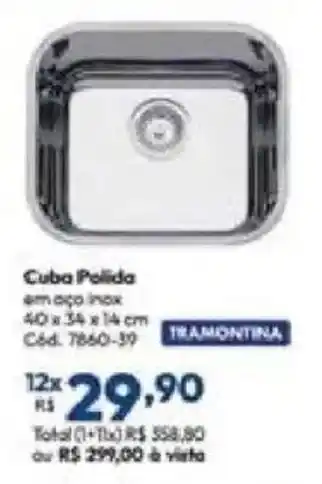 Lojas Becker Cuba Polida oferta