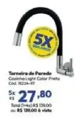 Lojas Becker Torneira de Paredes oferta