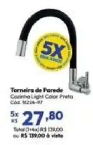 Lojas Becker Torneira de Paredes oferta
