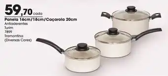 Zaffari Panela 16cm/18cm/Caçarola 20cm oferta