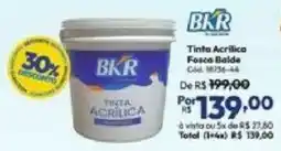 Lojas Becker tinta acrilica fosca balde oferta