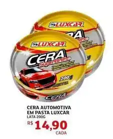 Luxcar - cera automotiva em pasta