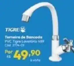 Lojas Becker Terneira de Bancada PVC Tigre Lavatória 489 oferta