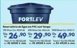 Lojas Becker Reservatório de Água em PVC com Tampa oferta