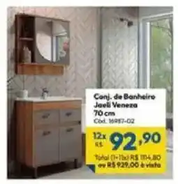 Lojas Becker Conj. de Banheiro Jaelli Veneza oferta