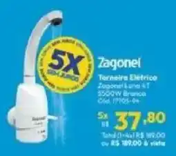 Lojas Becker Torneira Elétrica Zagonel Luna 4T oferta