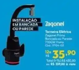 Lojas Becker Torneira elétrica zagonel prime oferta