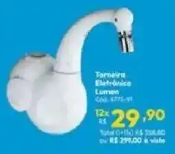 Lojas Becker Torneira Eletrônica Lumen oferta