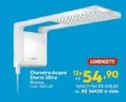 Lojas Becker Chuveiro Acqua Storm Ultra Branco oferta
