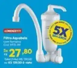 Lojas Becker Filtro Aquabelo com fornecido oferta