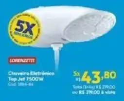 Lojas Becker Chuveiro Eletrônico Top Jet 7500W oferta