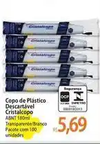 Atacadão Cristalcopo - copo de plástico descartável cristalcopo oferta