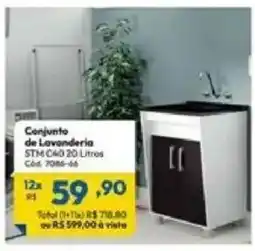 Lojas Becker Conjunto de Lavanderia STM C40 oferta
