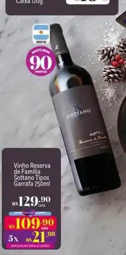 Muffato Vinho Reserva de Familia Sottano Tipos oferta