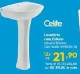 Lojas Becker Lavatório com Coluna Sawero Branco oferta