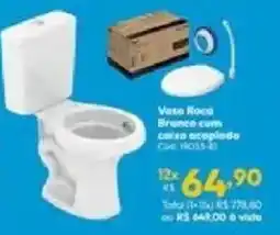 Lojas Becker Vaso Roco Branco com caixa acoplada oferta