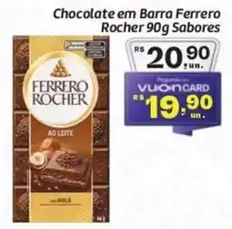 Comper Chocolate em Barra Ferrero Rocher 90g Sabores oferta
