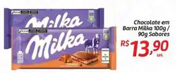Comper Chocolate em Barra Milka oferta