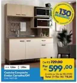 Lojas Becker Cozinha Compacta Evelyn Corvalho/Off oferta