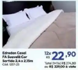 Lojas Becker Edredom Casal FA Suavelá Cor oferta