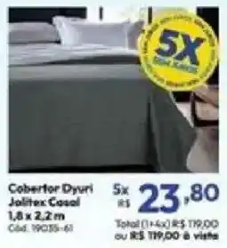 Lojas Becker Cobertor Dyuri Jolitex Casual oferta