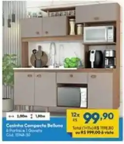 Lojas Becker Cozinha Compacta Bellune oferta