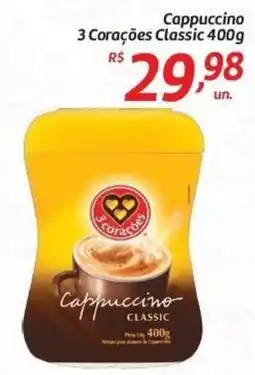Comper Cappuccino 3 Corações classic oferta