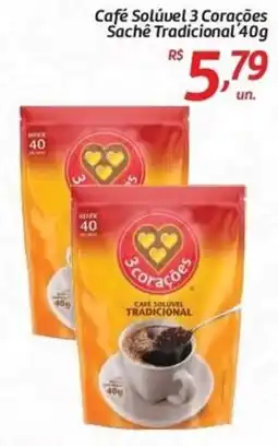 Comper Café Solúvel 3 Corações Tradicional oferta